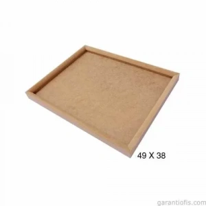 Hobi-Art PA 221 Boyanabilir Dekoratif Dikdörtgen Ahşap Pano (Büyük Boy)