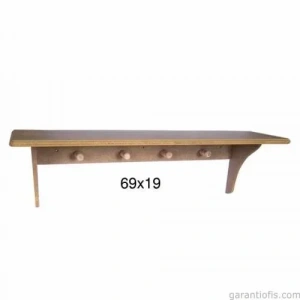 Hobi-Art RA 513 Boyanabilir Dekoratif Ahşap Raf (Duvar Tipi)