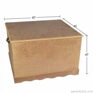 Hobi-Art SA 405 Boyanabilir Ahşap Sandık