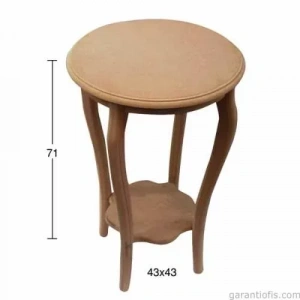 Hobi-art Sp 533 Ham Ahşap Dekoratif Sehpa