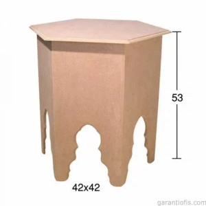 Hobi-art Sp 547 Ham Ahşap Dekoratif Sehpa