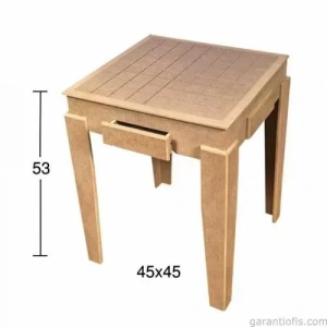 Hobi-Art SP 556 Ham Ahşap Dekoratif Sehpa