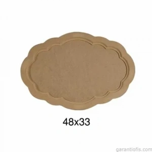 Hobi-art T 690 Ahşap Dalgalı Tepsi Obje