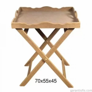 Hobi-art T 733 Ahşap Dekoratif Tepsi Obje (simitçi Sehpası)