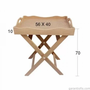 Hobi-Art T 759 Ahşap Dekoratif Şımarık Sehpa ve Tepsi