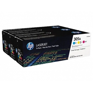 HP CF370AM (305A) CAMGOBEGI/MACENTA/SARI 3 LU PAKET TONER 2.600 SAYFA