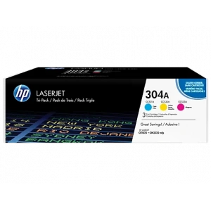 HP CF372AM (304A) CAMGOBEGI/MACENTA/SARI 3 LU PAKET TONER 2.800 SAYFA