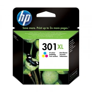 HP CH564EE 301XL 3 RENK MÜREKKEP KARTUŞ 330 SAYFA YÜKSEK KAPASİTE (DESKJET1000 2000 3000 1510)