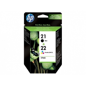 HP SD367AE (21/22) SIYAH/UC RENKLI 2 LI PAKET MUREKKEP KARTUSLARI 190/165 SAYFA