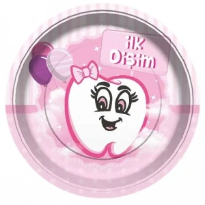 İlk Dişim  Kız Tabak 8 Adet