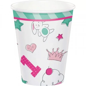 İlk Yaş Partim Kız  8 li Bardak