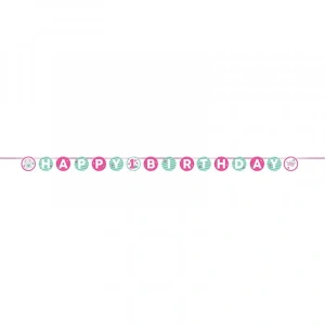 İlk Yaş Partim Kız Kurdelalı Harf Afiş