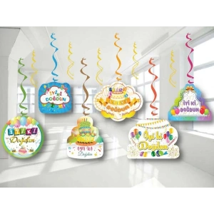 İyi Ki Doğdun 6 Lı Tavan Süsü