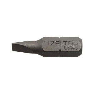 İZELTAŞ Düz Bits Uç 0.6x4.5 (25MM)