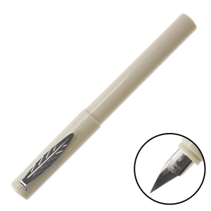 Jinhao Dolma Kalem Yaprak Klipsli Fine Mat Beyaz