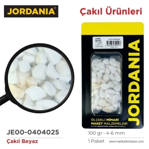 Jordania Çakıl 100gr 4025 Beyaz 4-6mm