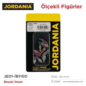 Jordania Maket Boyalı İnsan Figürü 1/100 20mm 12li