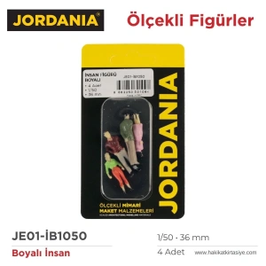 Jordania Maket Boyalı İnsan Figürü 1/50 36mm 4lü