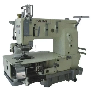 Kansai Special Dfb-1406pmd 6 İğne Lastik Zincir Dikiş Makinası (ölçü-besleme Aparatlı)