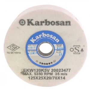 Karbosan Hızar Makinesi İçi Çukur Bileme(zımpara) Taşı 125x25x20-