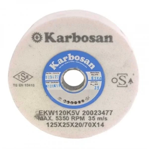 Karbosan Hızar Makinesi İçi Çukur Bileme(zımpara) Taşı 125x25x20-70x14