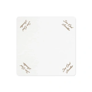 Kare Turta Altı Beyaz (kalın) 24 Cm - 25 Adet