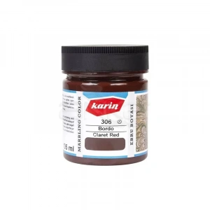 Karin Ebru Boyası Ezilmiş 306 Bordo 105cc