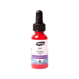 Karin Kolay Ebru Boyası 30ml 301 Kırmızı
