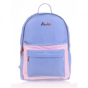 Kaukko K1538 Magıcal Sırt Çantası Simli Floral Mavi