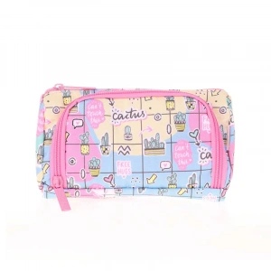 KAUKKO K2429 NATURE PLUMP KALEM ÇANTASI CACTUS