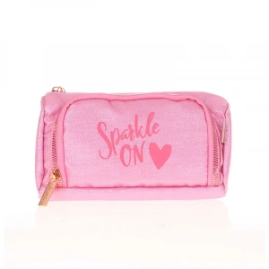 Kaukko K2525 Sparkle Plump Kalem Çantası Pembe