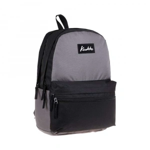 Kaukko Sırt Çantası Basic Duble Colors Gri-Siyah K1424