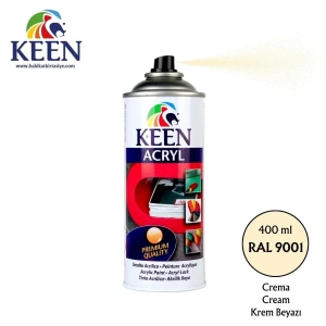 Keen Akrilik Sprey Boya 400ml RAL9001 Cream