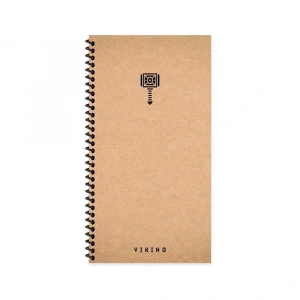 Keskin 10x19 La Plume Viking Sert Kapak 80 Yaprak Spiralli Çizgisiz Defter Çekiç 417965-99