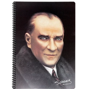 Keskin Color Atatürk Defter PP Kapak Kareli A4 80 Yaprak 327922-99