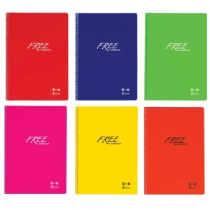 Keskin Color Free PP Kapak Dikişli Kareli Defter A4 100 Yaprak 320442-99