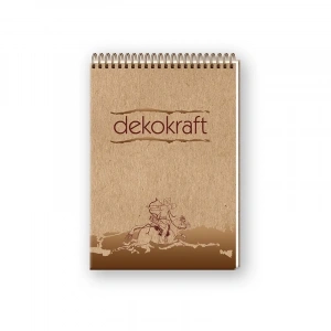 KESKİN DEKOKRAFT SPİRALLİ BLOKNOT A5 DÜZ 100 YAPRAK (144100)