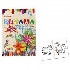 Keskin Okul Öncesi Boyama Kitabı 24x34 48 Yaprak Ciltli 241001