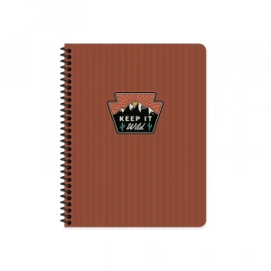 KESKİN OUTDOOR SPİRALLİ SERT KAPAK DEFTER 17x24 ÇİZGİLİ 80 YAPRAK BORDO (411002)
