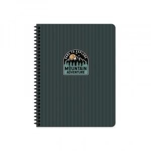 KESKİN OUTDOOR SPİRALLİ SERT KAPAK DEFTER 17x24 ÇİZGİLİ 80 YAPRAK MAVİ (411003)