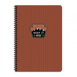 KESKİN OUTDOOR SPİRALLİ SERT KAPAK DEFTER 17x24 KARELİ 80 YAPRAK BORDO (411012)
