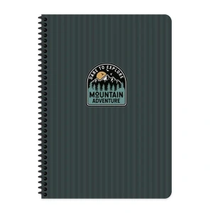 KESKİN OUTDOOR SPİRALLİ SERT KAPAK DEFTER 17x24 KARELİ 80 YAPRAK MAVİ (411013)