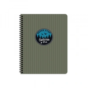 KESKİN OUTDOOR SPİRALLİ SERT KAPAK DEFTER 17x24 KARELİ 80 YAPRAK YEŞİL (411014)