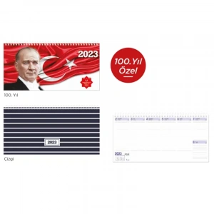 Keskin Takvim Aj-66 16x34 Haftalık Spiralli Masa Takvimi