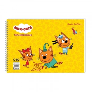 KESKİN TATLI KEDİCİKLER 17x25 RESİM DEFTERİ 15 YP 300115-80
