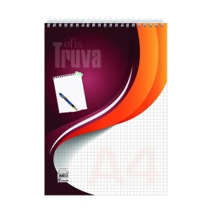 Keskin Truva Spiralli Bloknot A4 Kareli 40 Yaprak (145502)