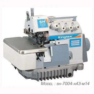 Kingtex SH-7004-A43-M14 4 İplik Penye Overloğu (3 Sıralı Dişli)