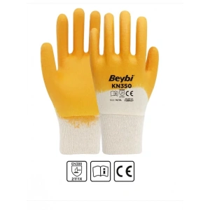 Kn-350 İş Eldiveni Nitril Kaplama Pamuk ( 48 Çift )