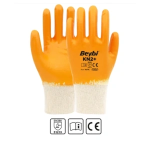 Kn2 Plus İş Eldiveni Nitril Kaplama Pamuk ( 12 Çift )