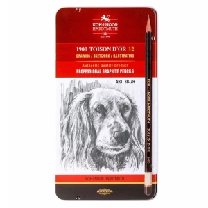 Koh-i Noor Dereceli Eskiz Cizim Kalem Seti 1912 8B-2H